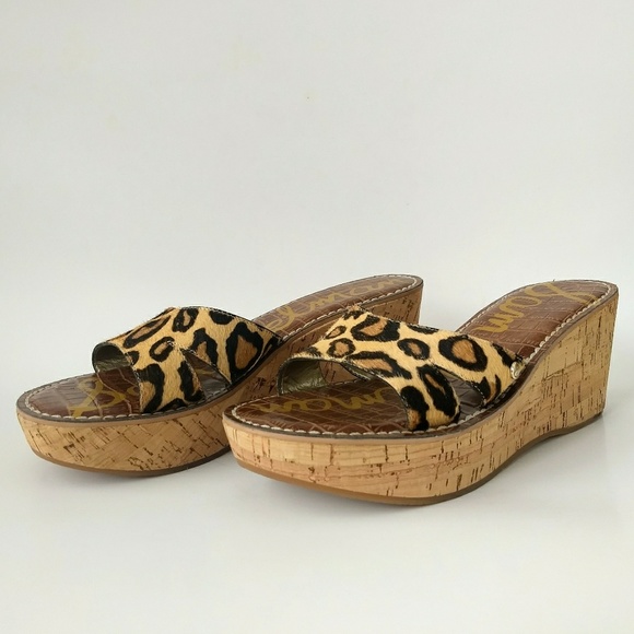 sam edelman leopard wedges